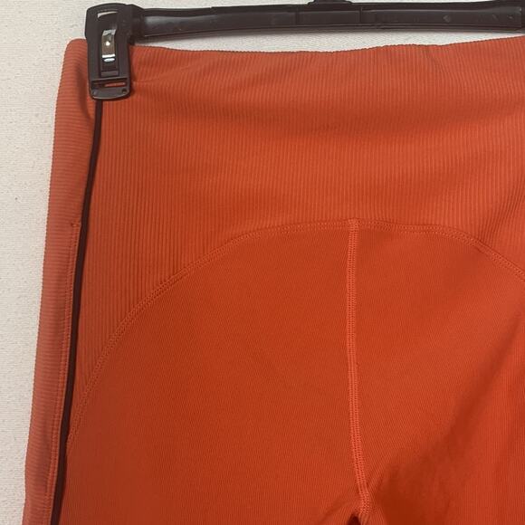 Zyia Active womens 14 16 xl burnt orange ribbed leggings athletic lulu gym work - Picture 3 of 9